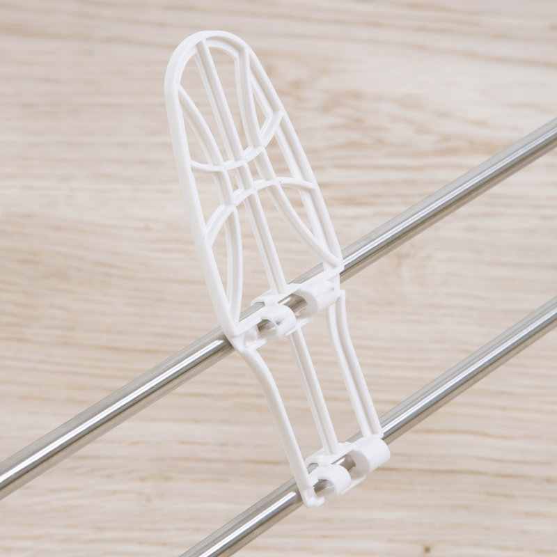 Silver Foldable Stainless Steel Indoor/Outdoor Drying Rack