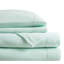 Ensemble de 3 draps simples 100% polaire, doux au toucher, boulochage, lavable à la machine, lavable,