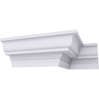 Endurathane Bulwark Crown Moulding, 3 7/8"H x 4 1/2"P x 5 7/8"F x 94 1/2"L, Factory Primed