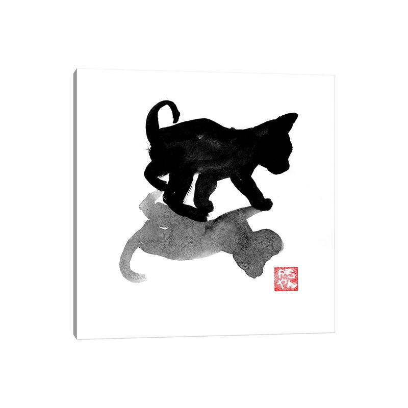 Small Cat I by Péchane - Print on Canvas, Wrapped Canvas, 66.04 cm H x 66.04 cm W x 3.175 cm D