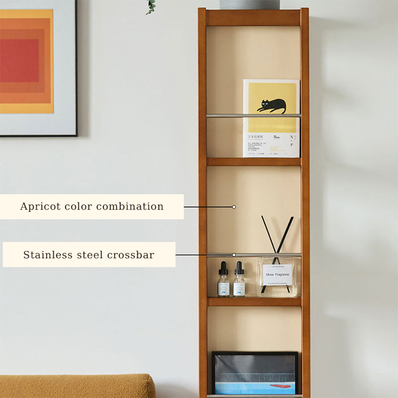 Walnut Modern Solid wood Standard Bookcase