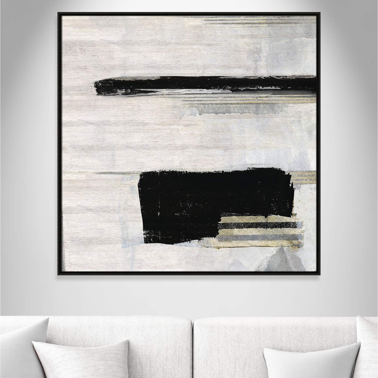 La Bande II Print by Sally Swatland, Espresso, 41.5" H x 41.5" W