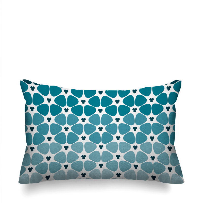Chacha Outdoor Rectangular Pillow Cover & Insert, Turquoise