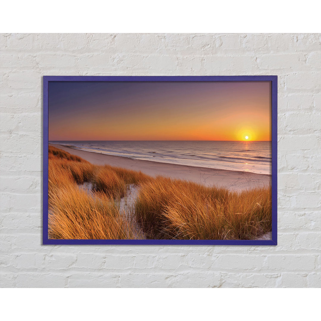 Gerahmtes Poster Sand Dune Sunset