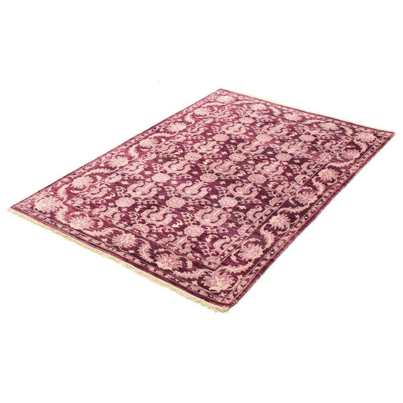 Tapis décoratif en laine de conception unique noué à la main New Age 5 pi 4 po x 8 pi 4 po Dewanna