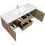 Meuble-lavabo simple 59,06 po avec plateau en résine-601912989