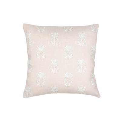 Coussin en lin rose 26x26