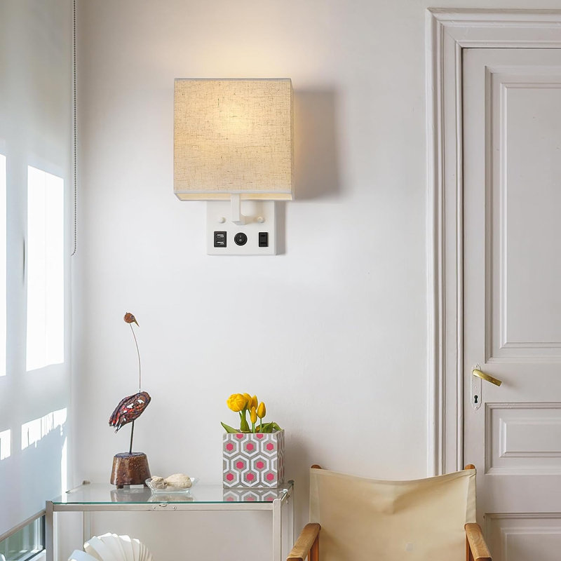 Malpani Flush Mounted Sconce, White