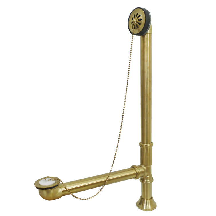 Kingston Brass Vintage Brass Chain and Stopper Tub Waste and Overflow