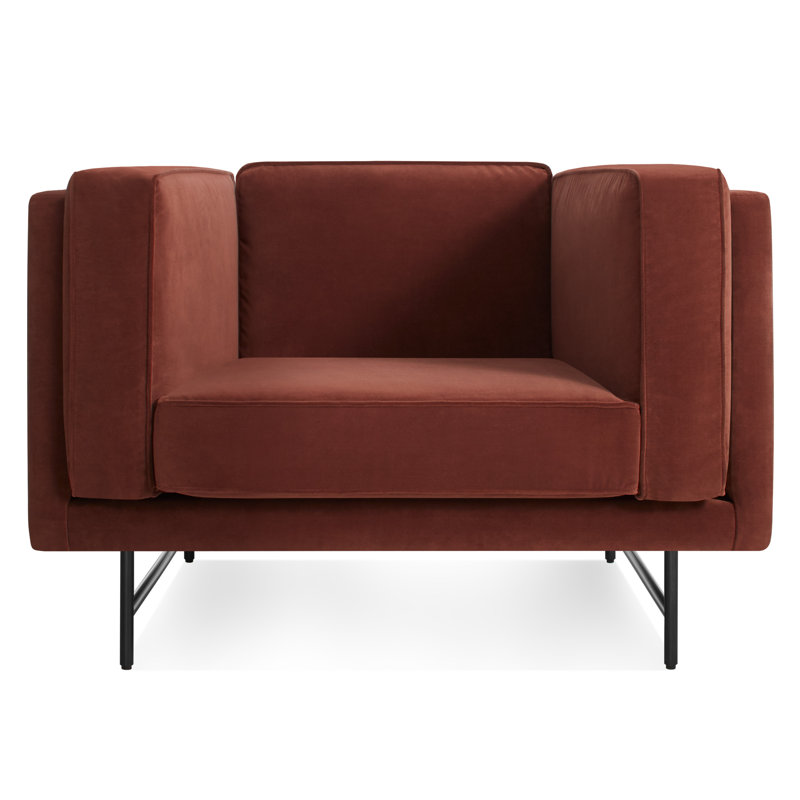 Bank Club Chair, Lava Polyester Blend, Black