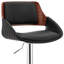 Tabouret de bar pivotant réglable en similicuir-1800448364