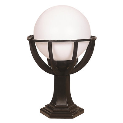 Modern Outdoor Wall Lamp, Black & White, 17.7 x 11.8 inches | Durable ABS Body, Polyethylene Cap, E27 Socket (Max 40W), IP65 Waterproof | Stylish Industrial Design for Patios, Gardens & Entryways
