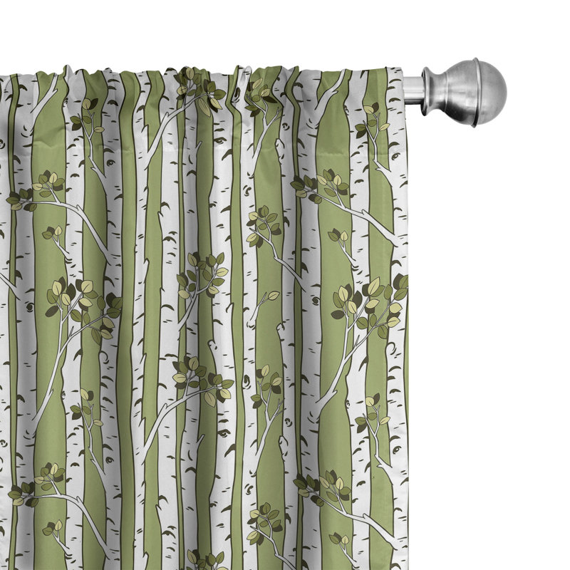 Cyndee Semi Sheer Curtain Pair, 28" W x 95" L