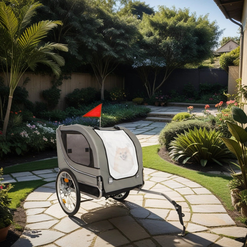 Foldable Pet Stroller Pet Trailer