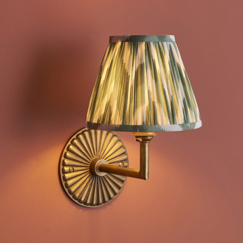 Hoskin Steel Armed Sconce, Green