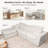 Boneless Modular Sectional Boneless Couch, Oversized Cloud Sofa With High Back Pillows, No Assembly Required Couches For Living Room & Apartment, Comfy Seating For Families & Renters-152558350