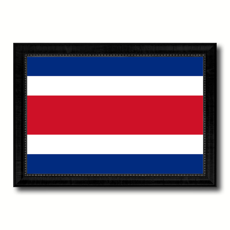 « costa rica », impression sur toile, H 27 po x l 39 po x P 1 po, Encadrement noir