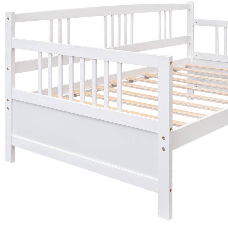 Lit de jour moderne en bois massif, Blanc