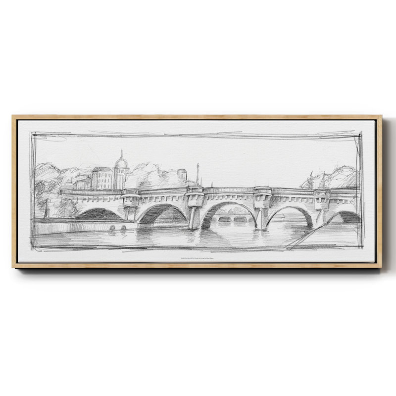 Pont Neuf- Framed Canvas, 20" H x 50" W