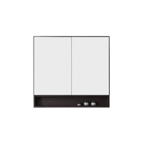 AllModern 48D351FFBEA04F8DAB0CA027B16AFA9F Jensen Surface Mount Framed Medicine Cabinet with 4 Shelves Orientation: Left, Finish