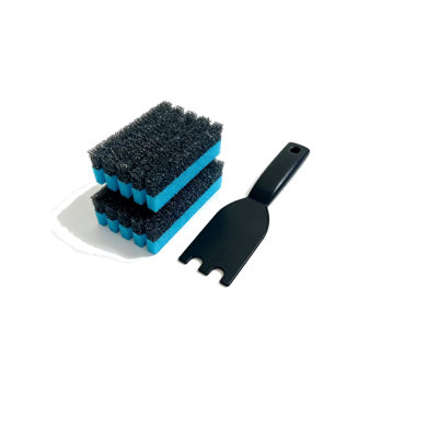 Scrub Sponge Sided Grill Cleaning Sponge Brush Heavy Duty Non Scratch   Sponges For Gas Stove Grates Pots Pans Rust Removal Sturdy Soft Kitchen  For