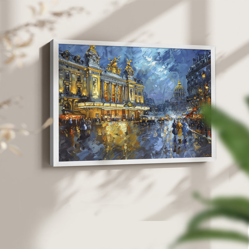 Landscape Series-CXLV -Framed Print - Restickable, 22" H x 28" W, White