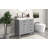 Moshka 35.9 " W Free Standing Wall Mounted Single Double Single Vanity Bathroom Vanity With Ceramic Top-329614918