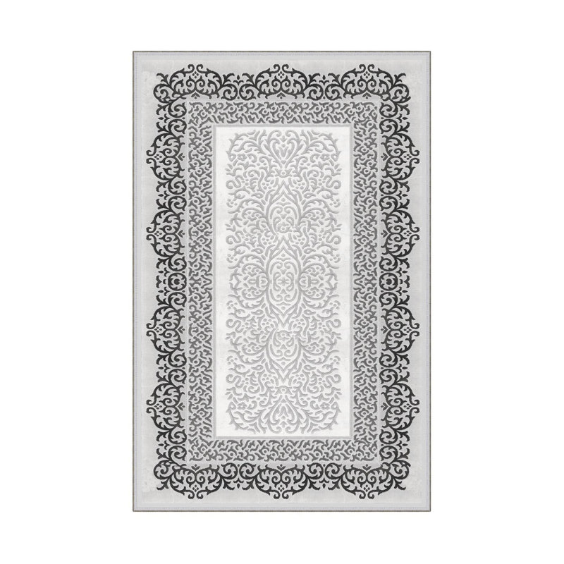 Luxurious Woven Area Rug, 100% Polyester, 23.6 x 39.4 inches | 650 g/m², 0.3 in Pile Height | Antibacterial, Non-Slip PVC Dot Underside, Machine Washable | 3D Digital Printing, Perfect for Living Room & Bedroom Decor