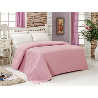 Housse de couette 100% coton Contreras rose