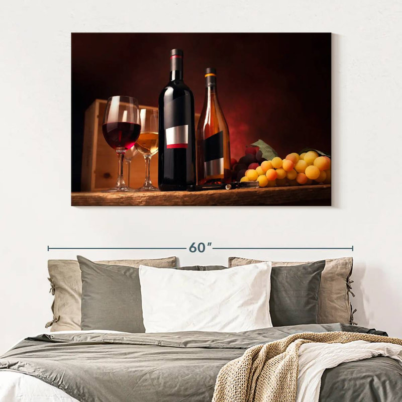 Yarlin Wine On The Table, 34" H x 51" W