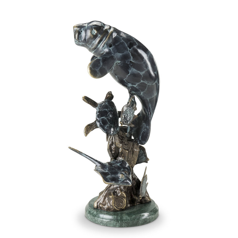 Manatee and Friends Sculpture
