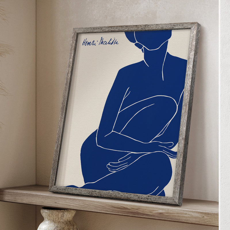 Matisse DI, reproduction d'art encadrée - bois massif, H 21 po x l 17 po