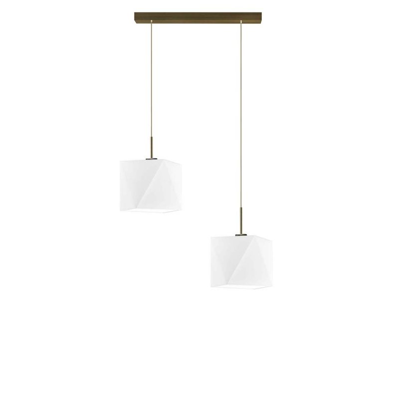 Deneesha 2 - Light Kitchen Island Pendant, Brown, White