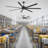 84/96/108/120 Inch Extra Large Ceiling Fan With Remote Control,Industrial Aluminum Blades Ceiling Fan No Light-1494922070-1507101478