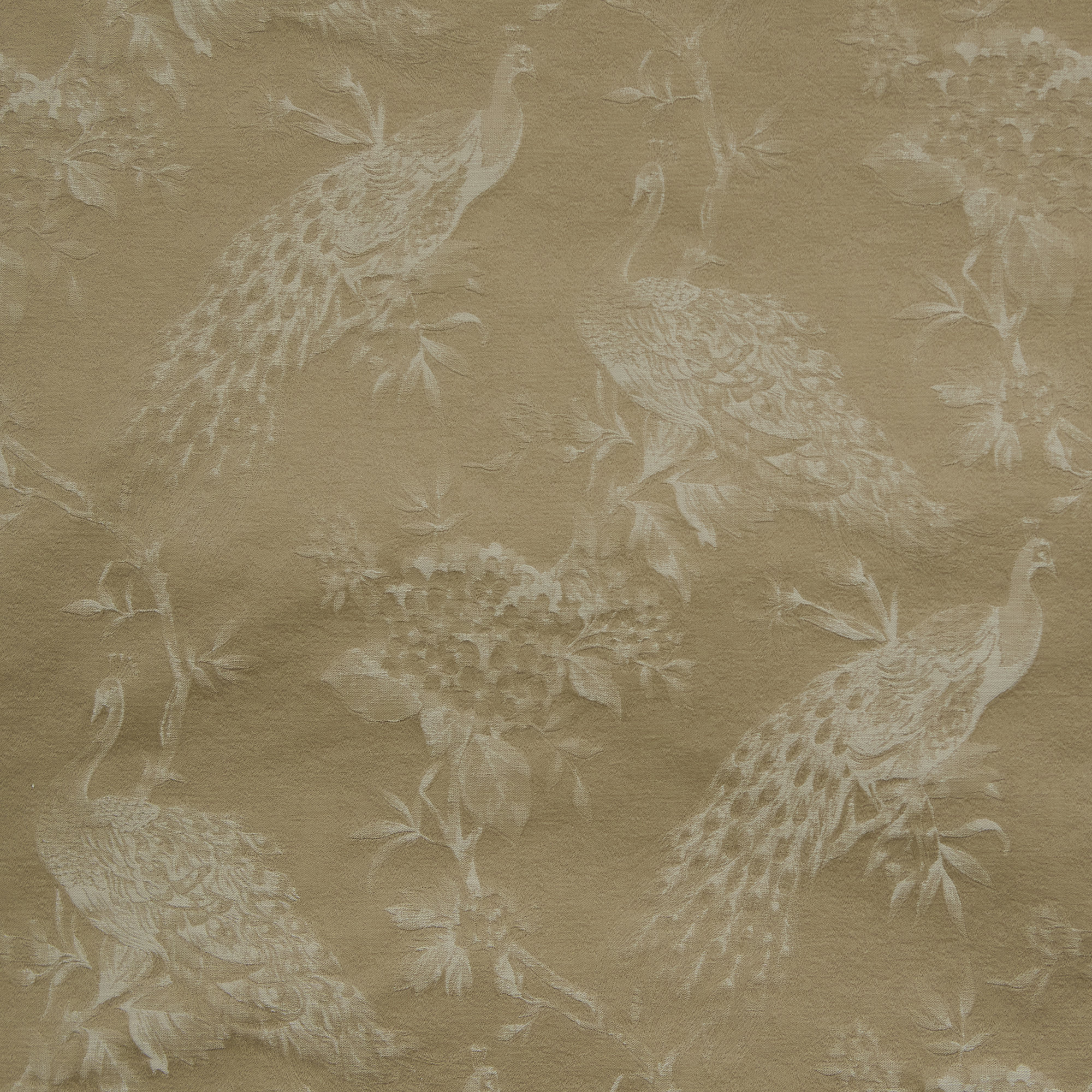 120" Rod Pocket/Back Tab Single Lining Jacquard Morris Parchment, Rod Pocket, 50" W x 120" L, Single