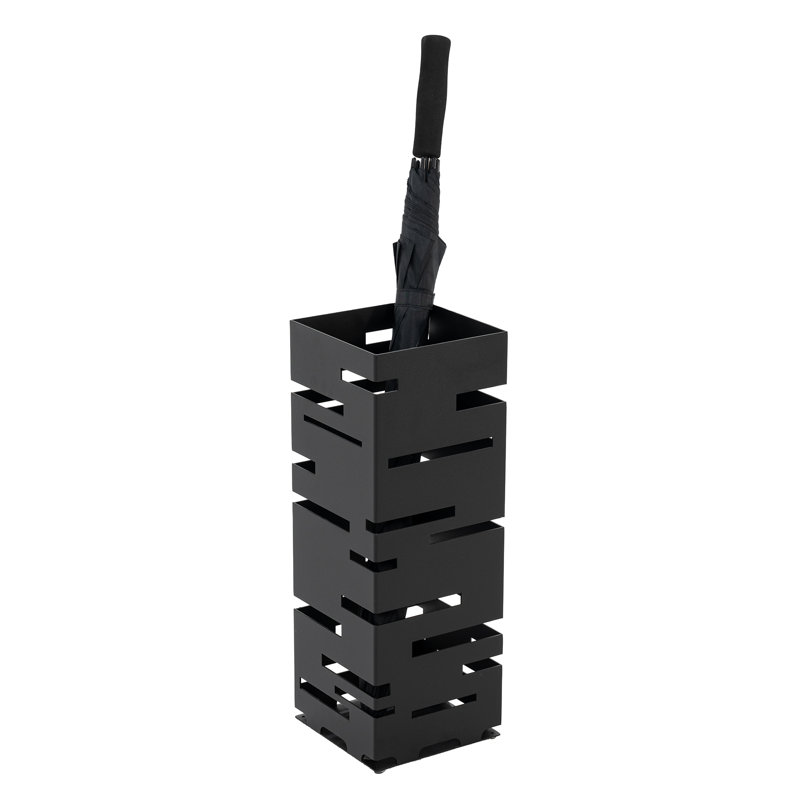 MODERN Metal Freestanding Umbrella Stand, Black