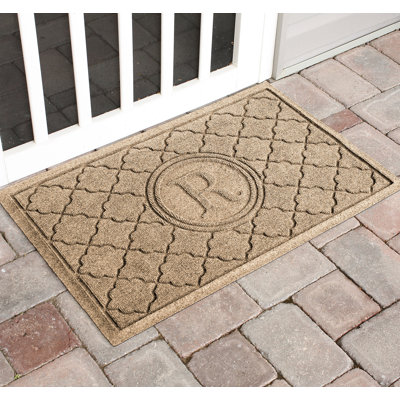 Tapis de porte intérieur et extérieur 35 po x 23 po Waterhog Bombay Monogram