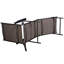 Chaise longue pliante inclinable Soileau