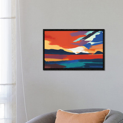Vibrant Sunset III by Angel Estevez - Print on Canvas