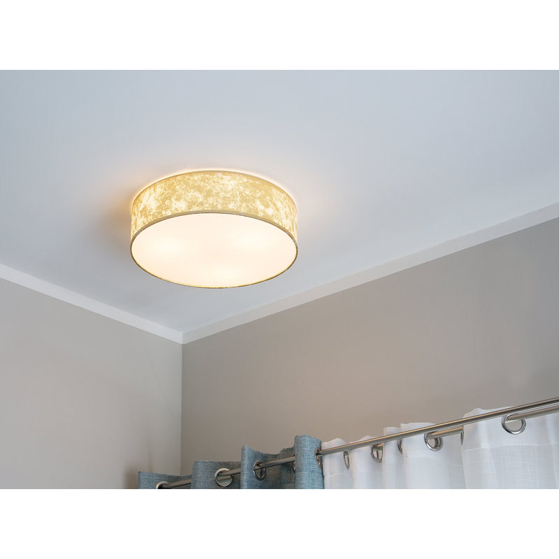 Coaling Fabric Flush Mount, Gold