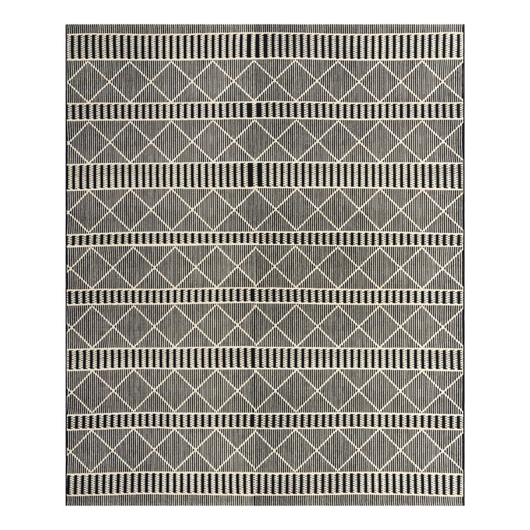 Black Dalyan Indoor/Outdoor Trellis Rug