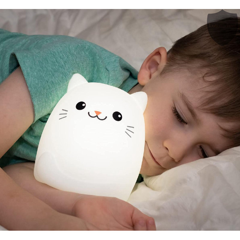 Adorable Cat-Shaped Silicone Nursery Night Light