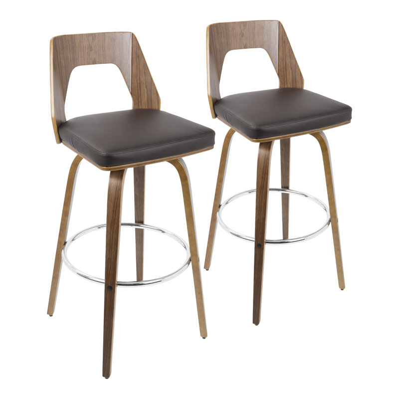 Ensemble de 2 tabourets de bar à hauteur fixe Trilogy