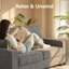 Canapé 84 po 3 places Snowfleece 84 po - Accoudoirs doubles porte-gobelet, ressorts + mousse, boîte compressée, méridienne chic de salon / chambre / bureau-78902605