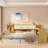 2 Drawers Daybed With Desk And Bookcase-415187656-415187654