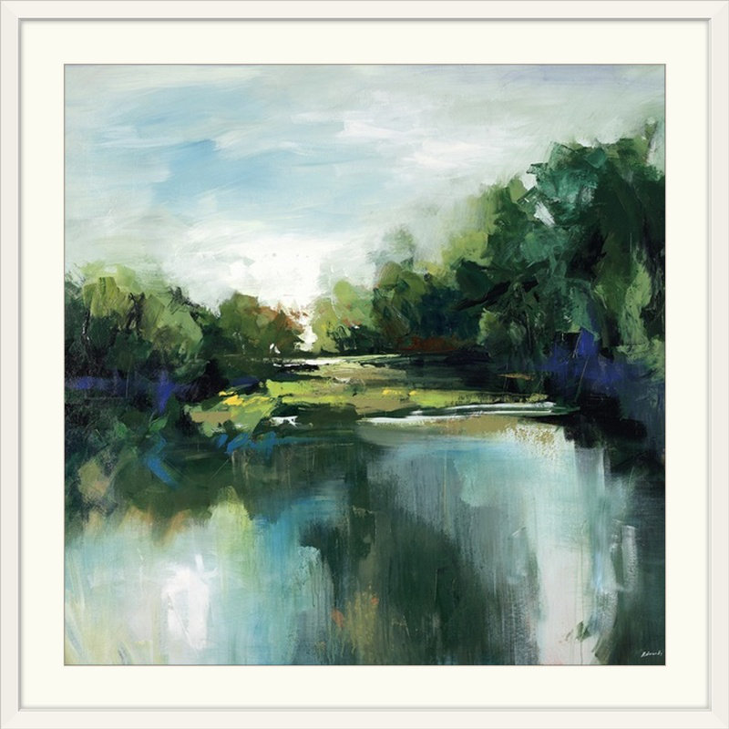 Fresh Escape " Fresh Escape II " by Sydney Edmunds, 35" H x 35" W, Wrapped Canvas, No Frame