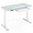 Latitude Run® 48" X 24" Whole-piece Glass Standing Desk W/drawers Writable Tempered Glass Top-631330297