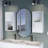 2 Bathroom Medicine Cabinets With Open Shelf-421558621