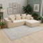 Ensemble de canapé moderne modulaire en mousse avec 5 coussins décoratifs modulaires, revêtement doux, canapé modulaire en forme de L pour le salon, 96,46 po x 72,83 po x 23,03 po-564757622