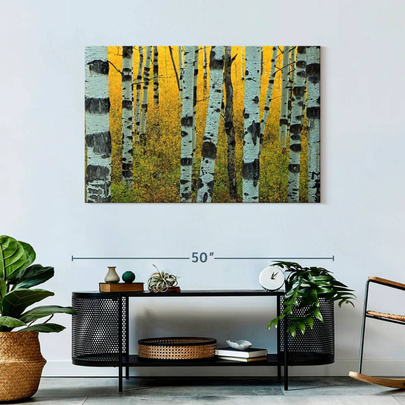 Harnek Abstract Aspen Tree, 30" H x 45" W